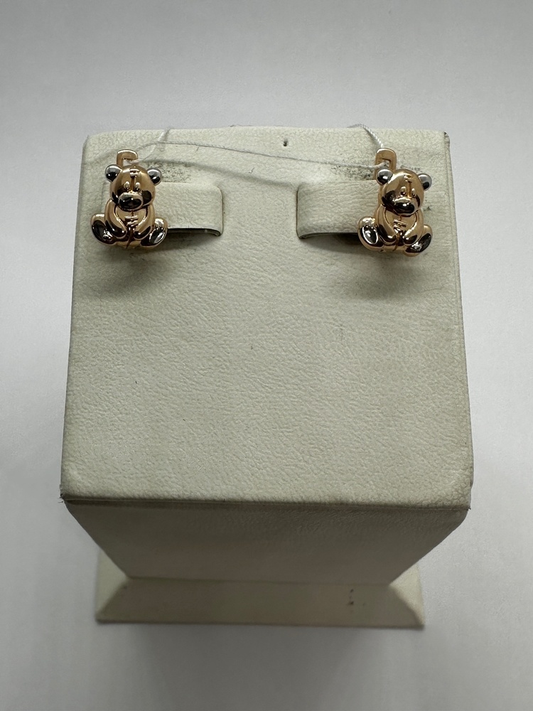 СБКМ585 СЕРЬГИ БЕЗ КАМНЯ (Au 585)