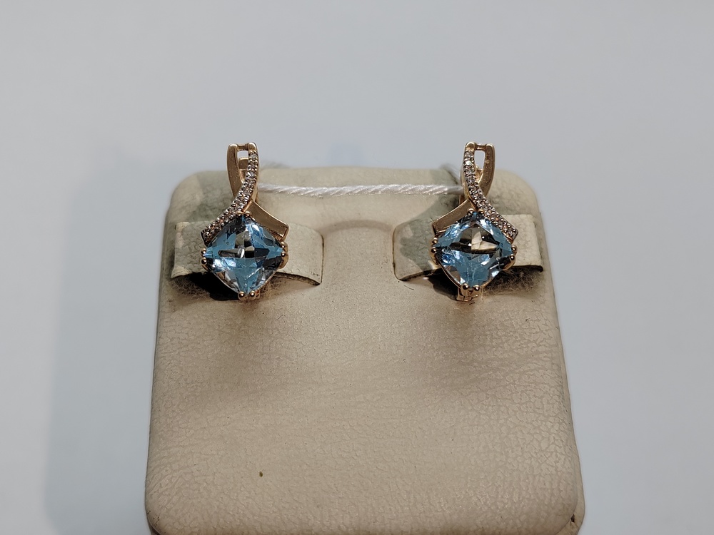 СЕРЬГИ С КАМНЯМИ (Au 585)