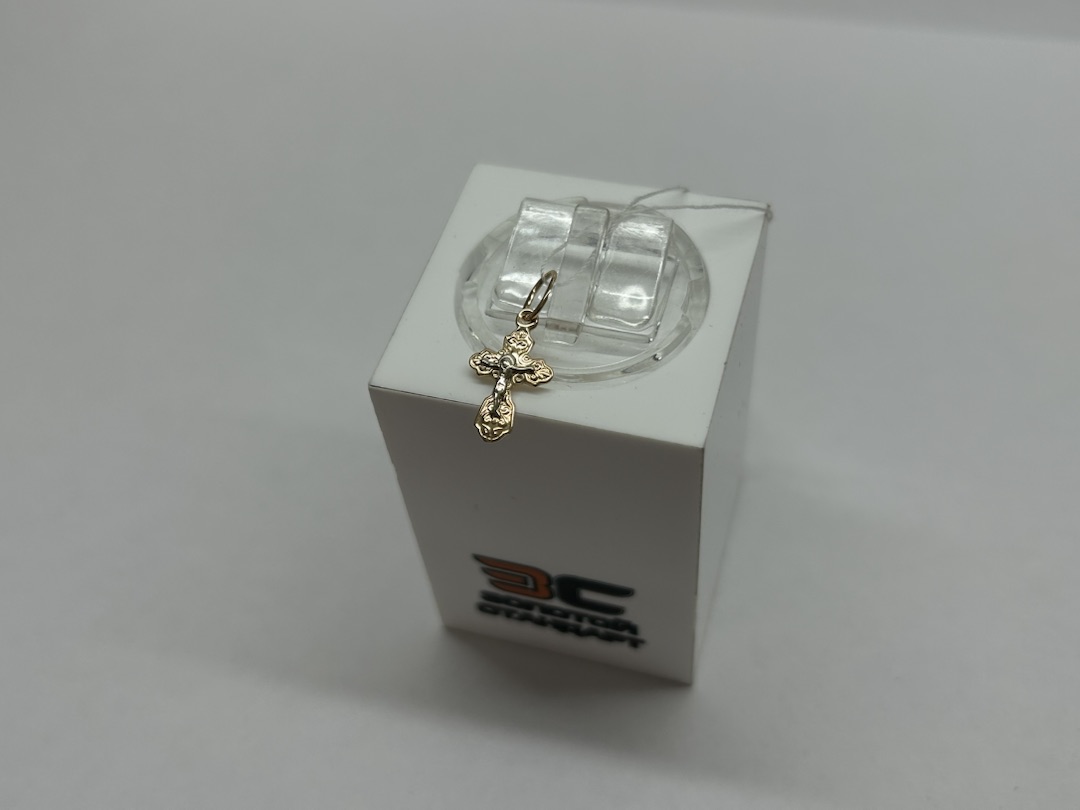 ПОДКБК585 ПОДВЕСКА КРЕСТ БЕЗ КАМНЯ (Au 585)