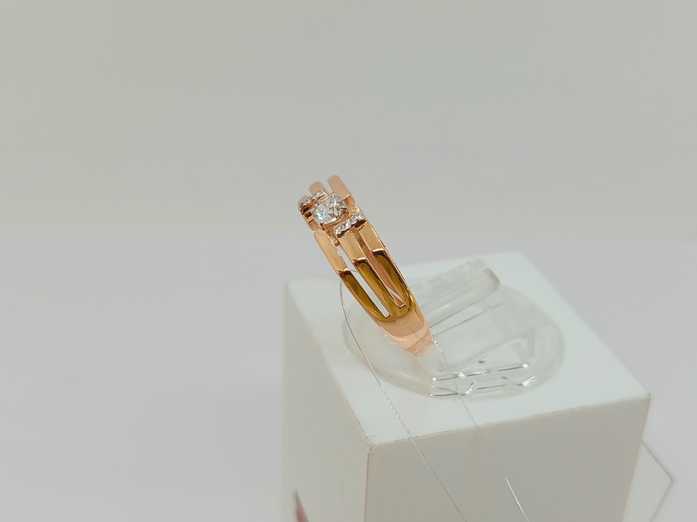 КОЛЬЦО С КАМНЯМИ (Au 585)