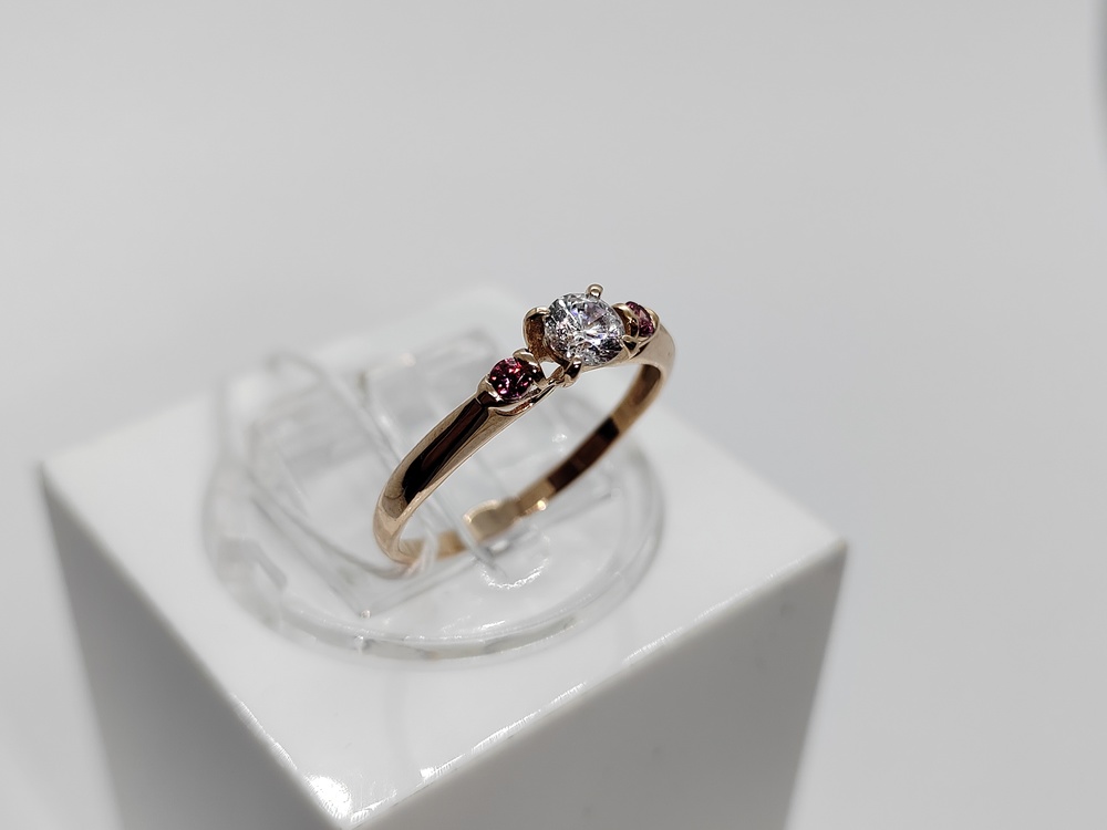 КОЛКМИ585 КОЛЬЦО С КАМНЯМИ (Au 585)