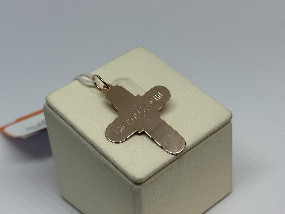 ПОДВЕСКА КРЕСТ БЕЗ КАМНЯ (Au 585)