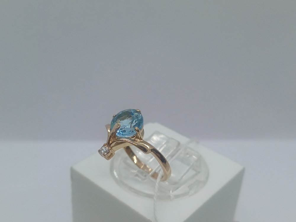 КОЛЬЦО С КАМНЯМИ (Au 585)