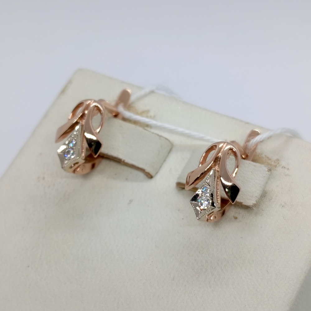 СЕРЬГИ С КАМНЯМИ (Au 585)