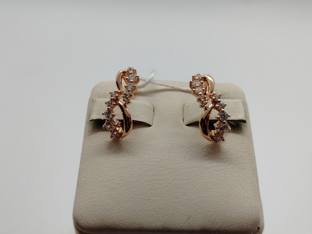 СКМИ585 СЕРЬГИ С КАМНЯМИ (Au 585)