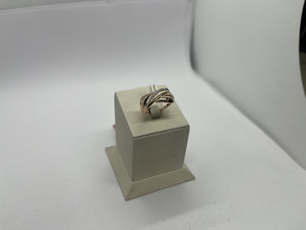 КОЛЬЦО С КАМНЯМИ (Au 585)