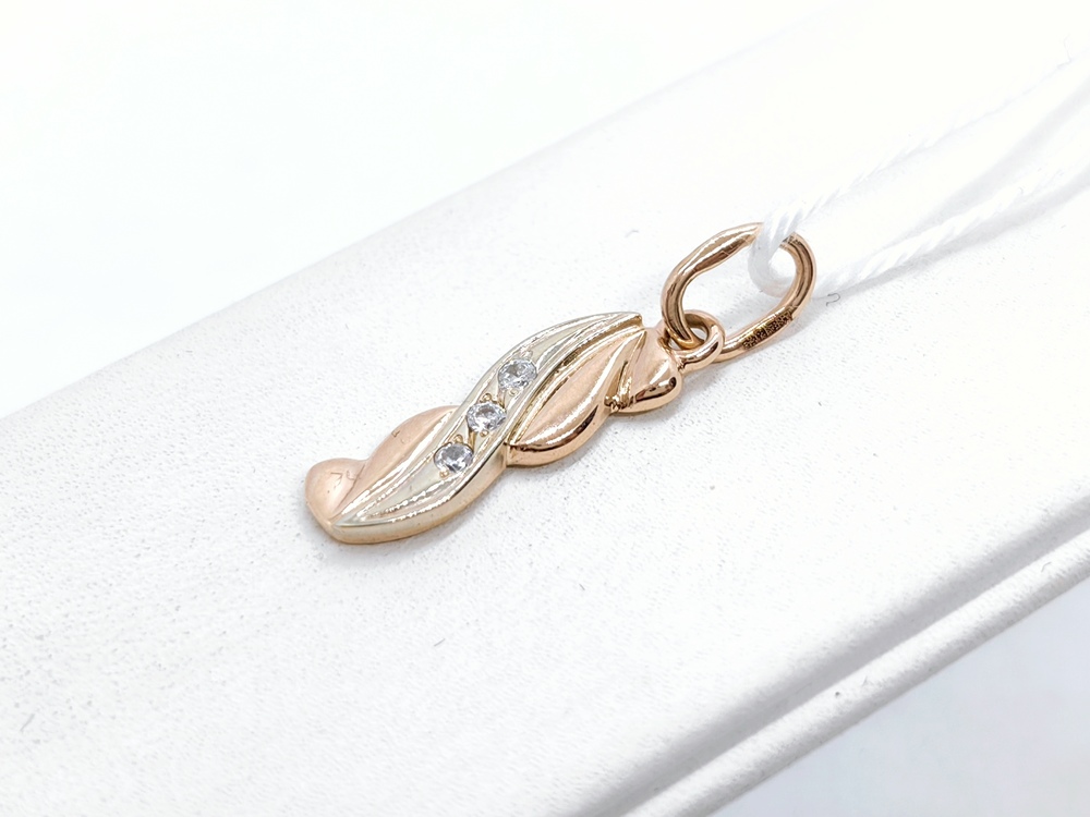 ПОДКМИ585 ПОДВЕСКА С КАМНЯМИ (Au 585)