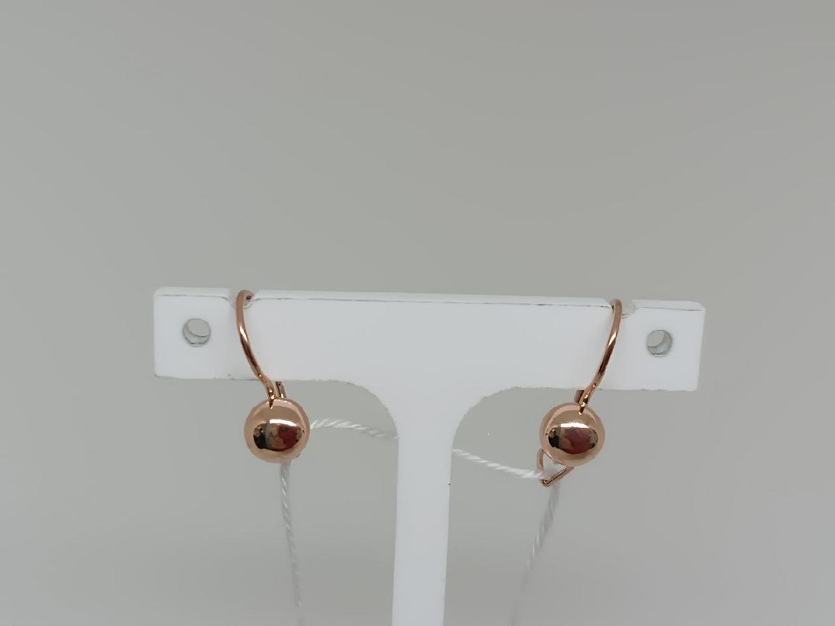 СБКМ585 СЕРЬГИ БЕЗ КАМНЯ (Au 585)