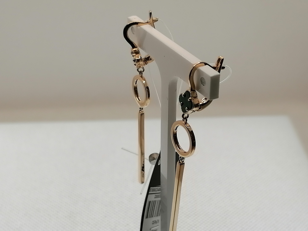 СЕРЬГИ С КАМНЕМ (Au 585)