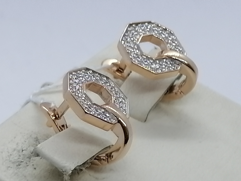 СЕРЬГИ С КАМНЯМИ (Au 585)