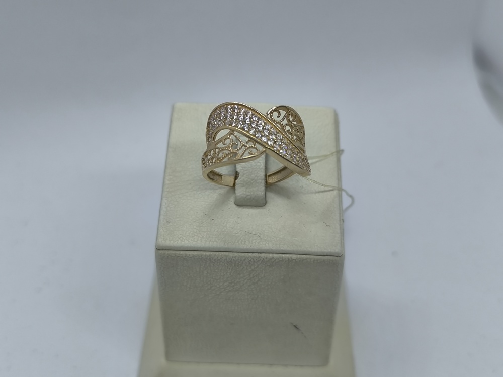 КОЛЬЦО С КАМНЯМИ (Au 585)