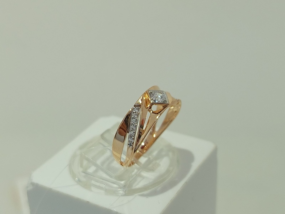 КОЛЬЦО С КАММНЯМИ (Au 585)