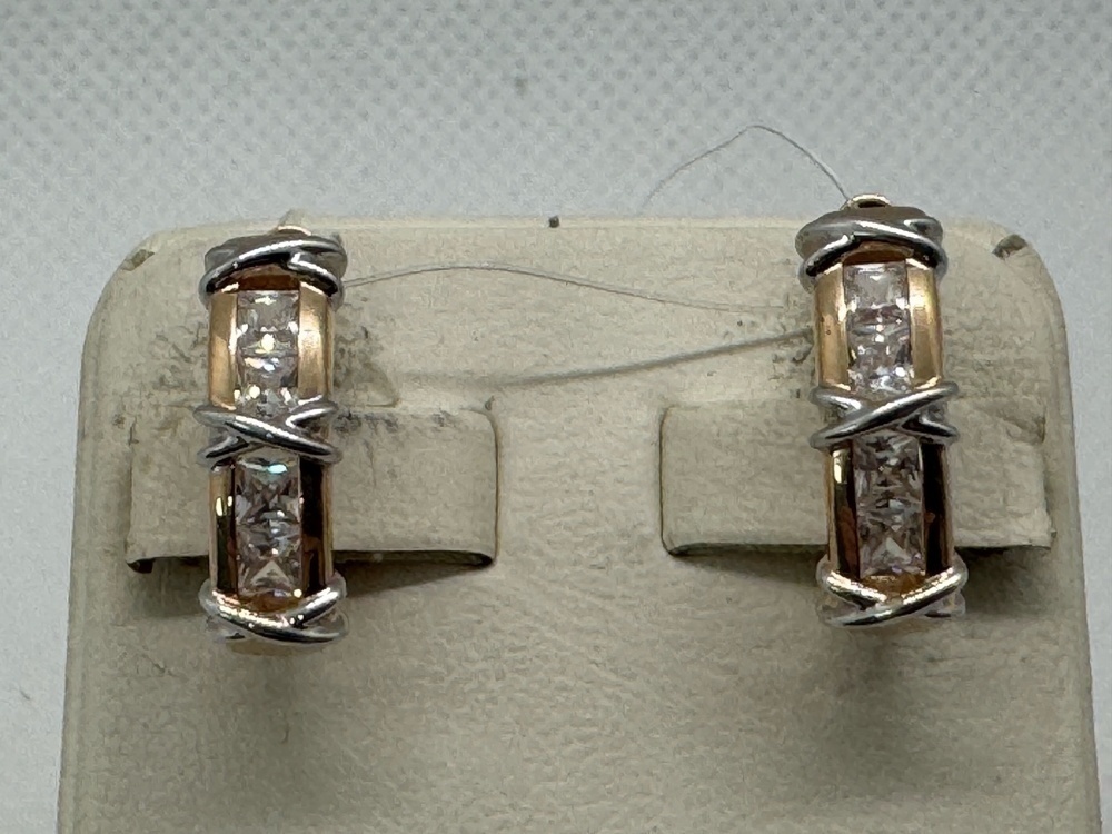 СЕРЬГИ С КАМНЯМИ (Au 585)