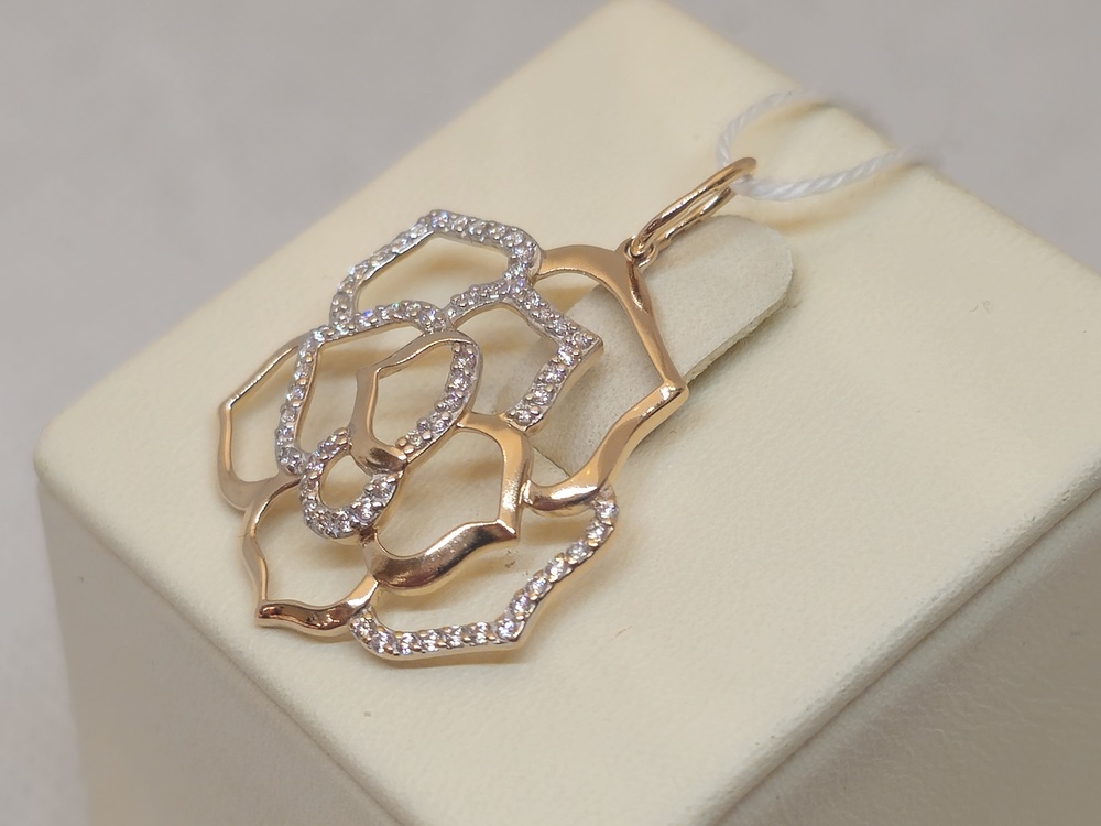 ПОДВЕСКА С КАМНЯМИ (Au 585)