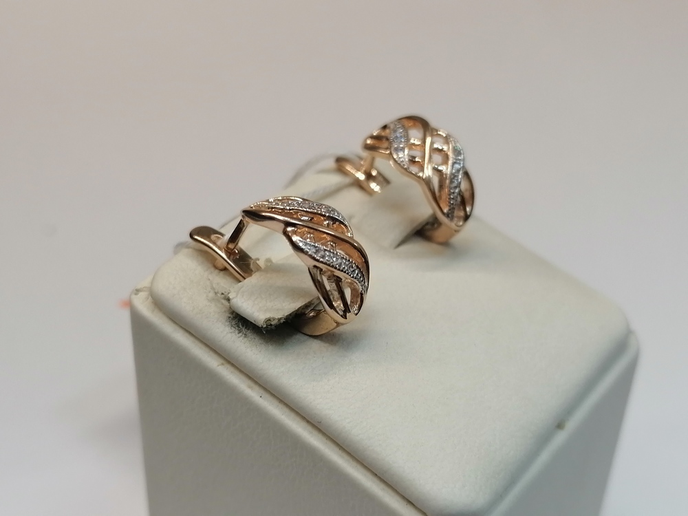 СЕРЬГИ С КАМНЯМИ (Au 585)