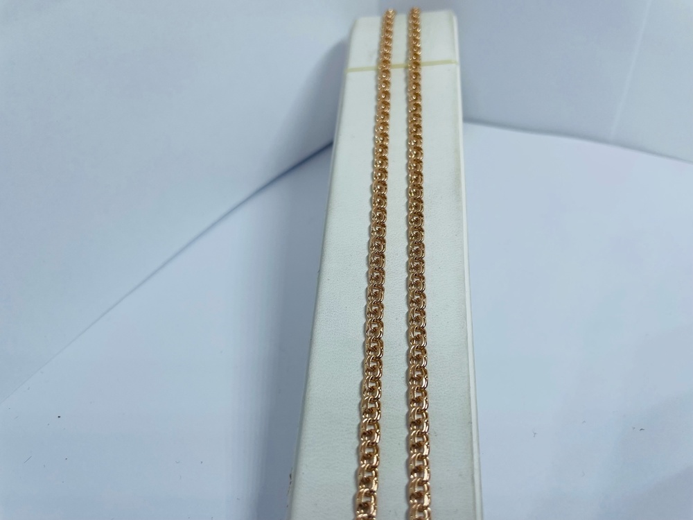 ЦЛБС585 ЦЕПЬ ПОЛНОВЕСНАЯ Бисмарк (Au 585) ЦЛБС585 ЦЕПЬ ПОЛНОВЕСНАЯ Бисмарк (Au 585)