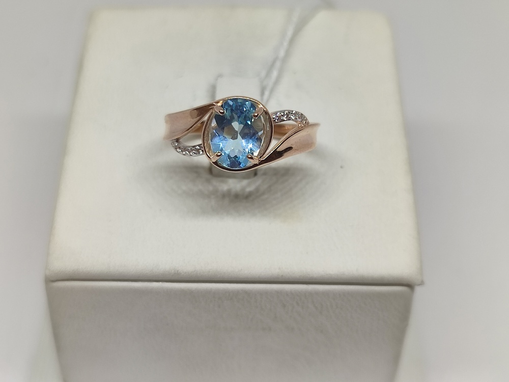 КОЛЬЦО С КАМНЯМИ (Au 585)