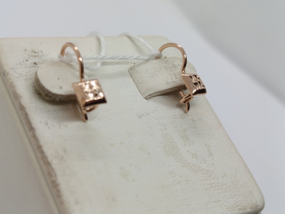 СБКМ585 СЕРЬГИ БЕЗ КАМНЯ (Au 585)