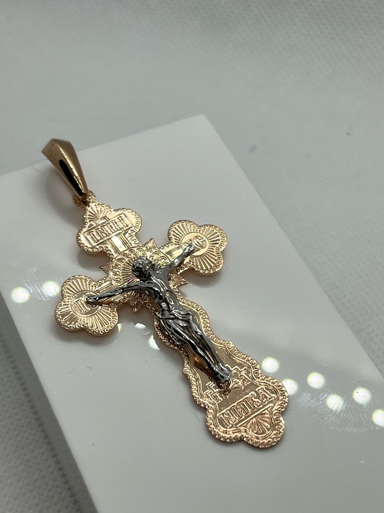 810-00250-10-00-00-02 ПОДВЕСКА КРЕСТ без камня (Au 585)