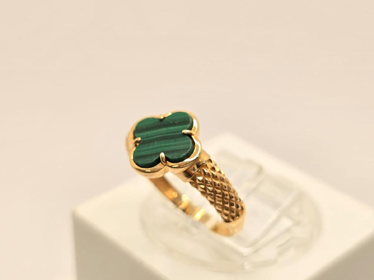 КОЛЬЦО МАЛАХИТ (Au 585)