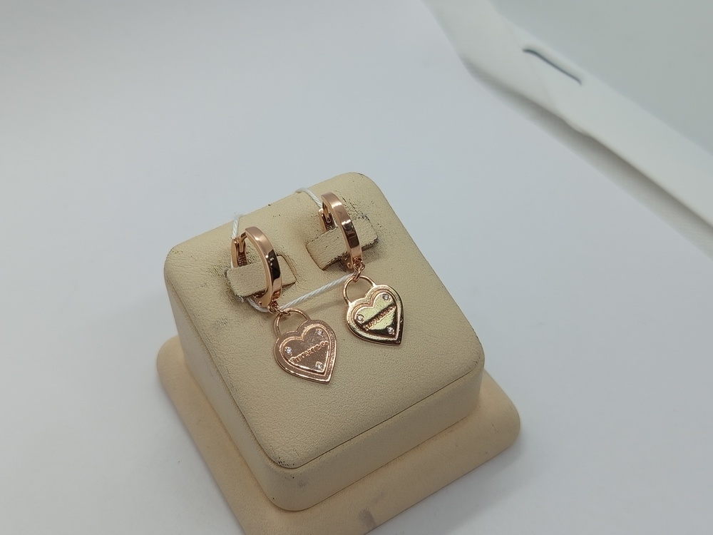 СКМИ585 СЕРЬГИ С КАМНЯМИ (Au 585)