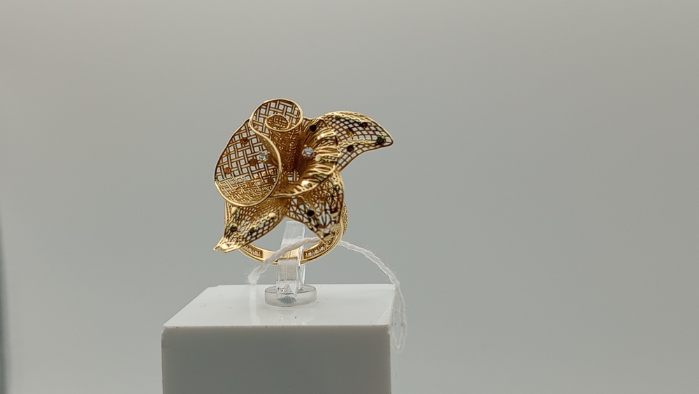 КОЛКМИ585 КОЛЬЦО С КАМНЯМИ (Au 585)