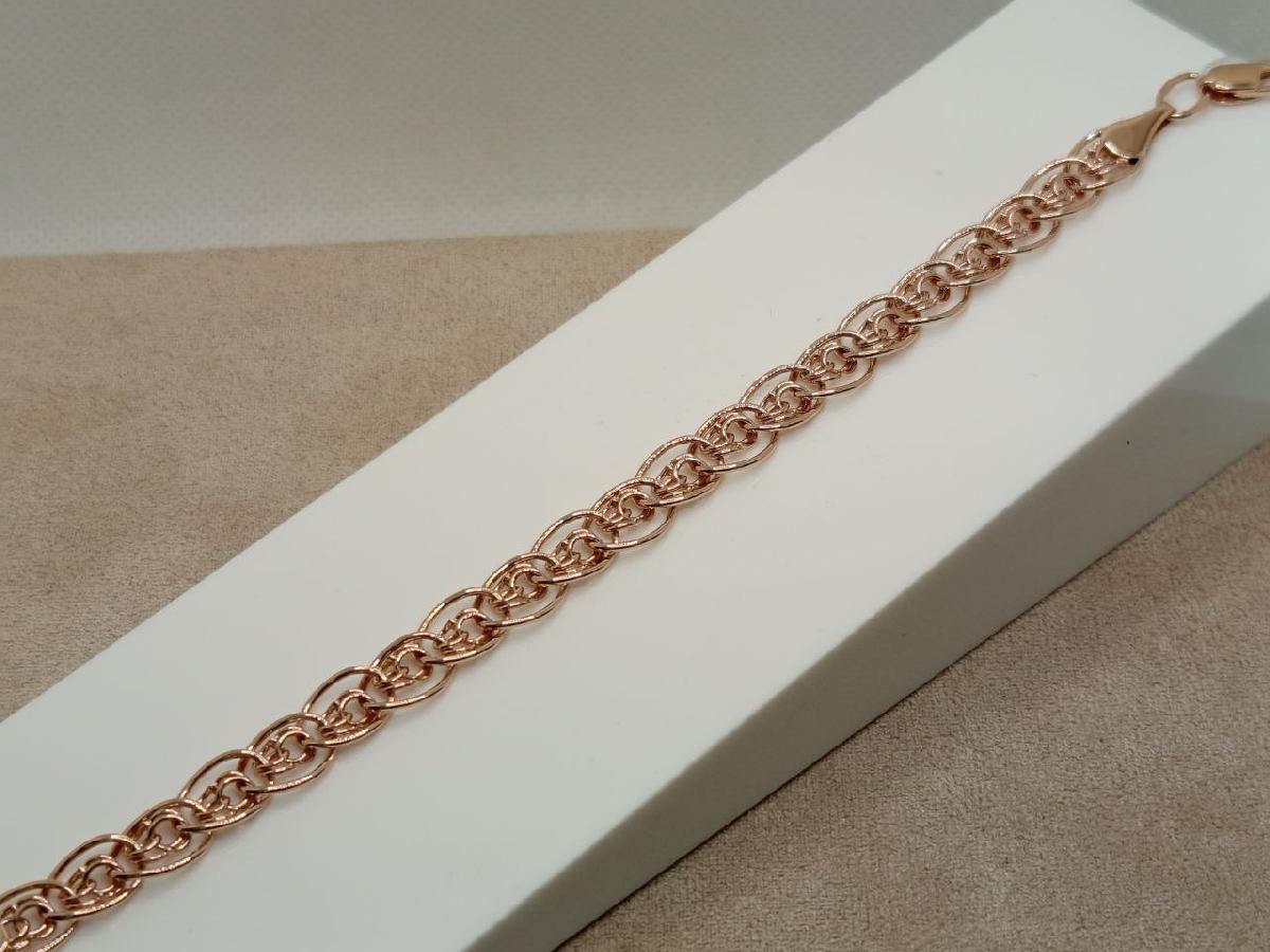 БРАСЛЕТ ПУСТОТЕЛЫЙ Нона бисмарк (Au 585)