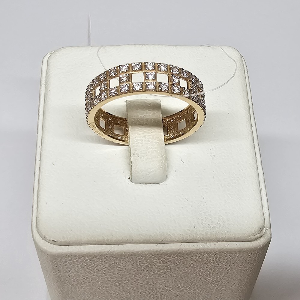 КОЛЬЦО С КАМНЯМИ (Au 585)