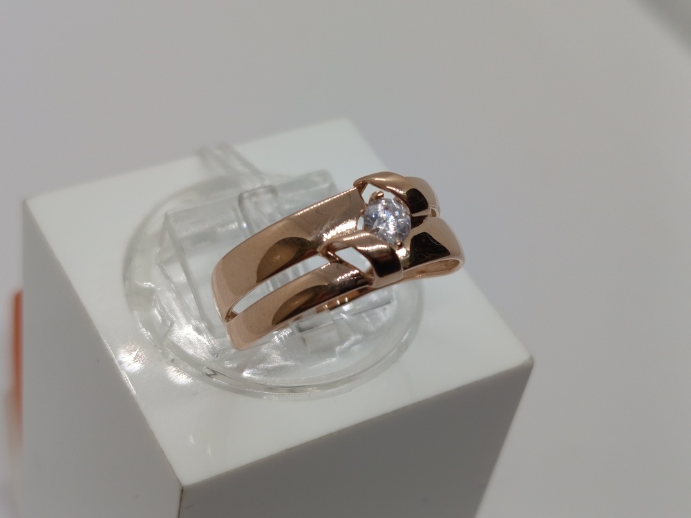 КОЛКМ585 КОЛЬЦО С КАМНЕМ (Au 585)