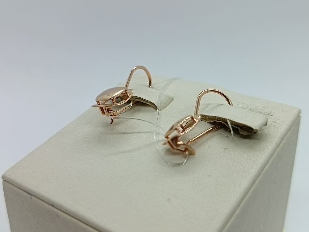 СЕРЬГИ ПЕТЕЛЬКА без камня (Au 585)