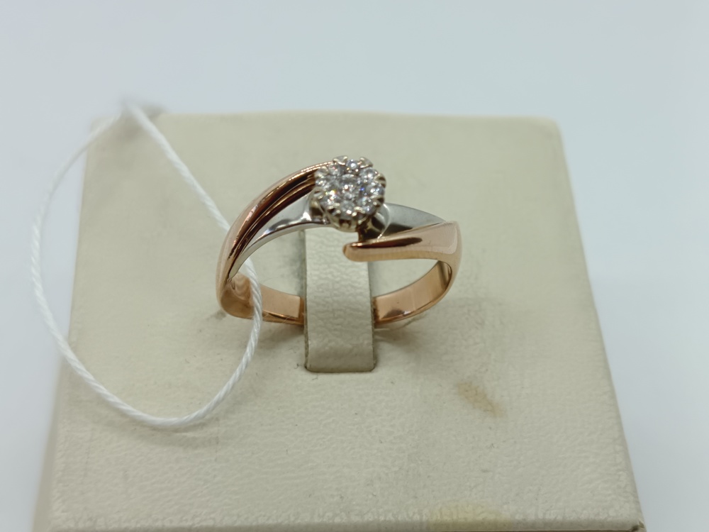 КОЛЬЦО БРИЛЛИАНТ Au 585