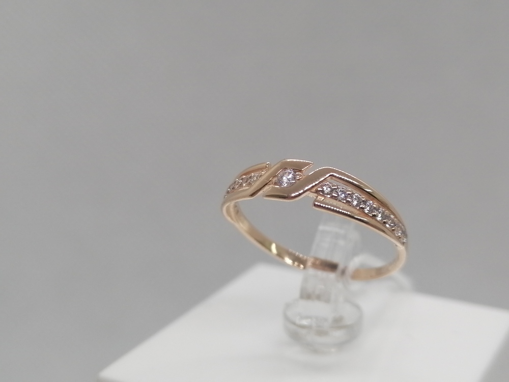 КОЛКМИ585 КОЛЬЦО С КАМНЯМИ (Au 585)