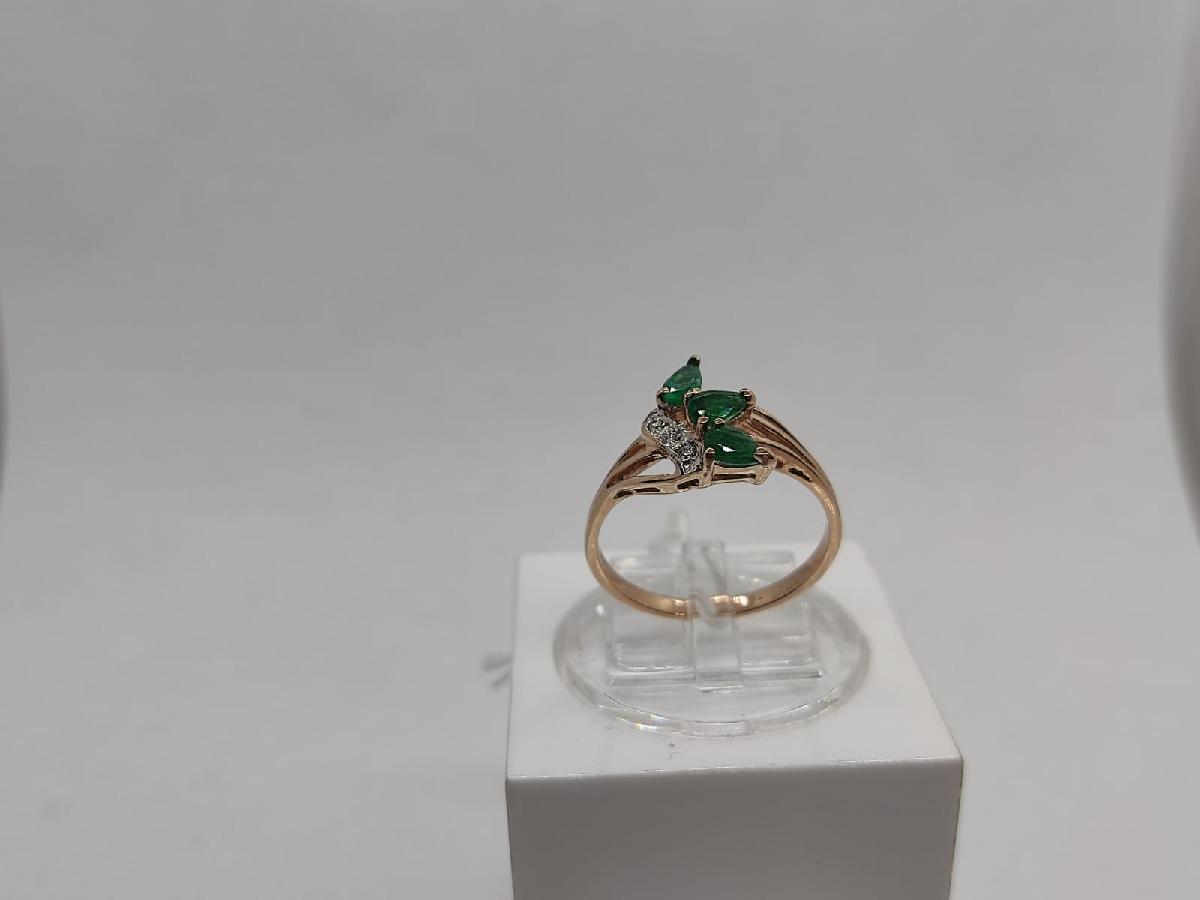 КОЛКМИ585 КОЛЬЦО С КАМНЯМИ (Au 585)