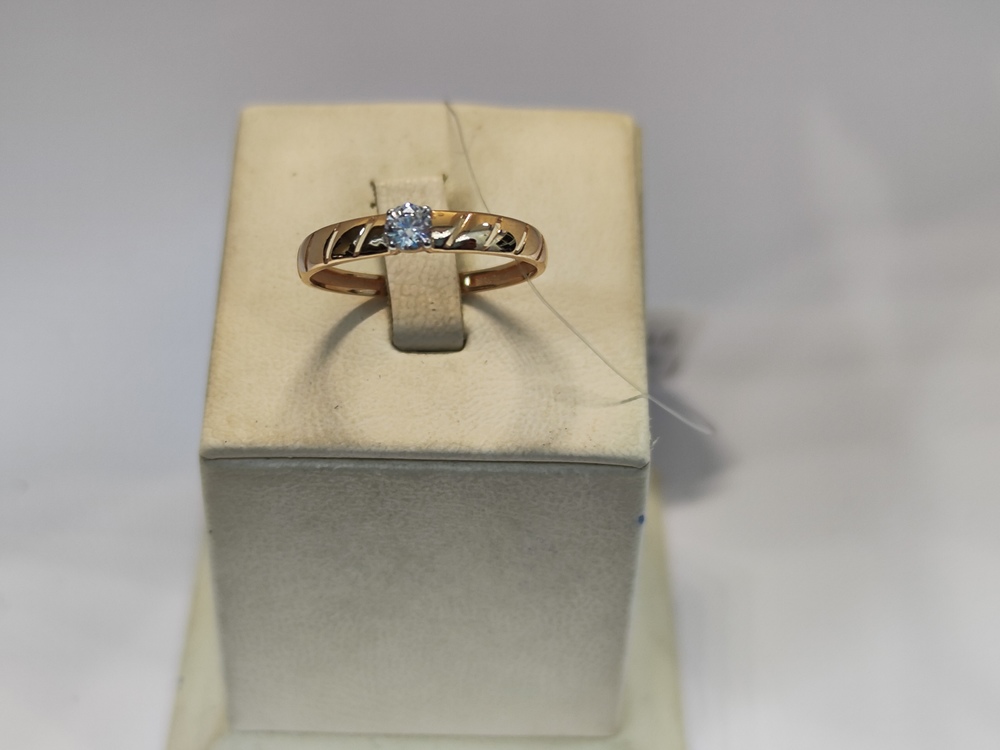 КОЛЬЦО С КАМНЕМ (Au 585)