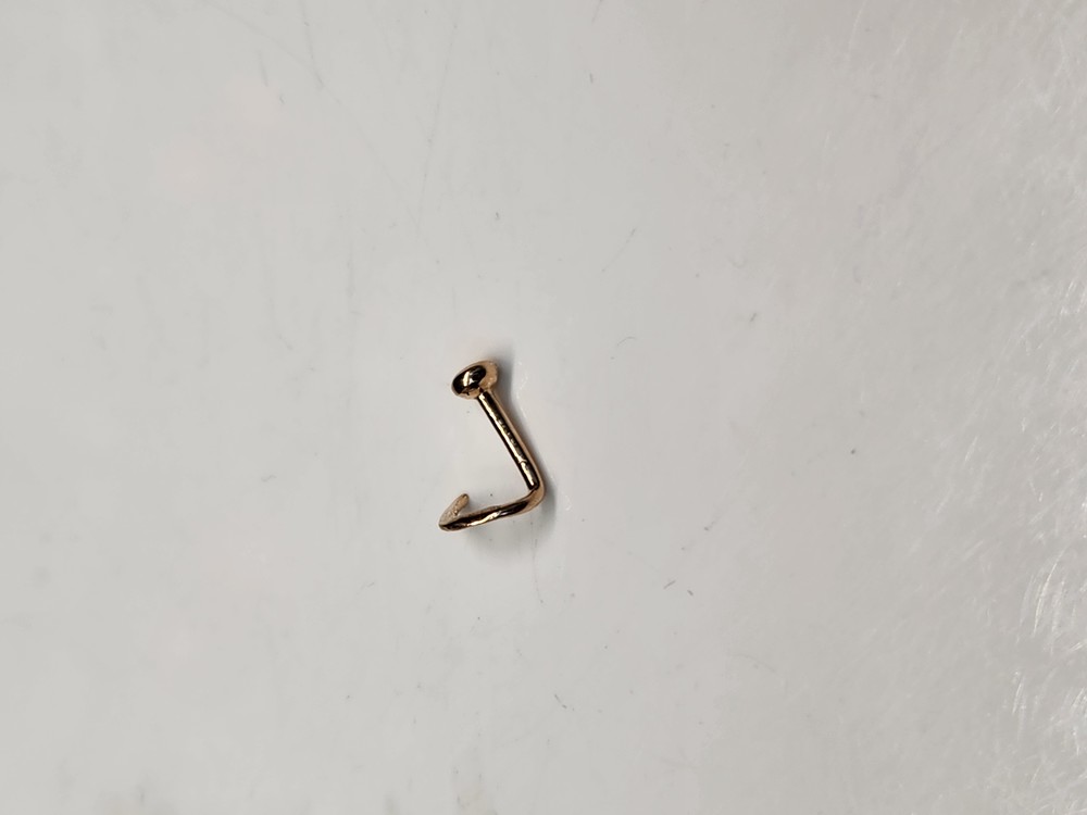 ПИРСИНГ В НОС без камня (Au 585)