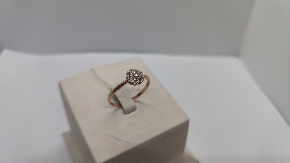 КОЛЬЦО С КАМНЯМИ (Au 585)