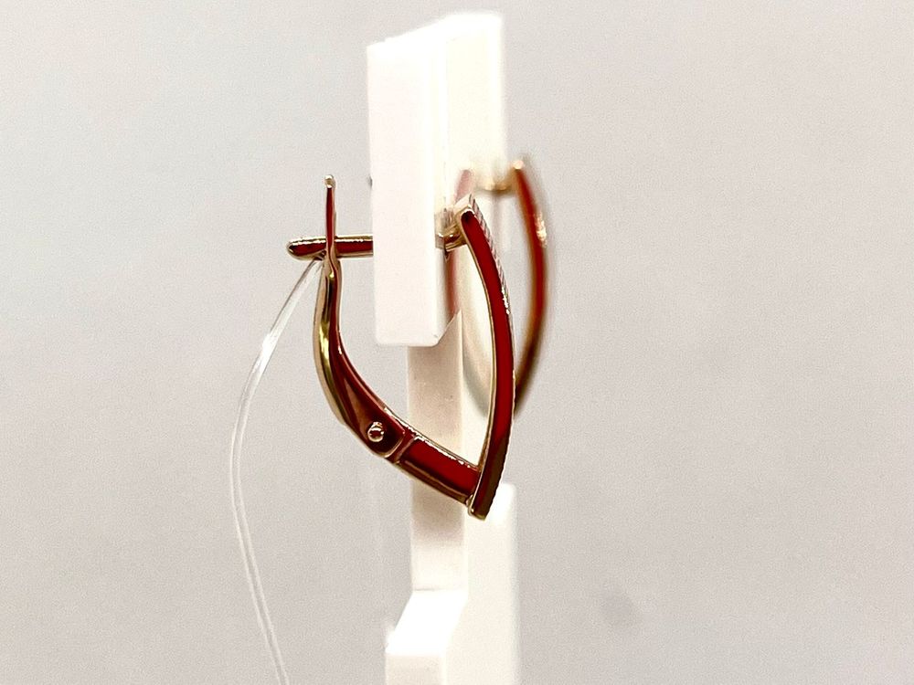 СЕРЬГИ БЕЗ КАМНЯ (Au 585)