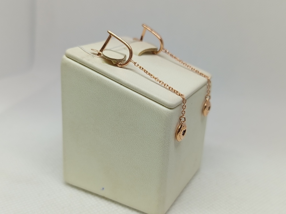 СЕРЬГИ С КАМНЕМ (Au 585)