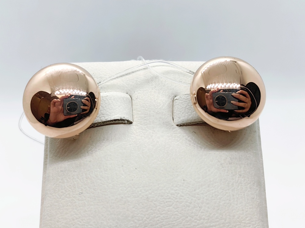 СЕРЬГИ БЕЗ КАМНЯ (Au 585)