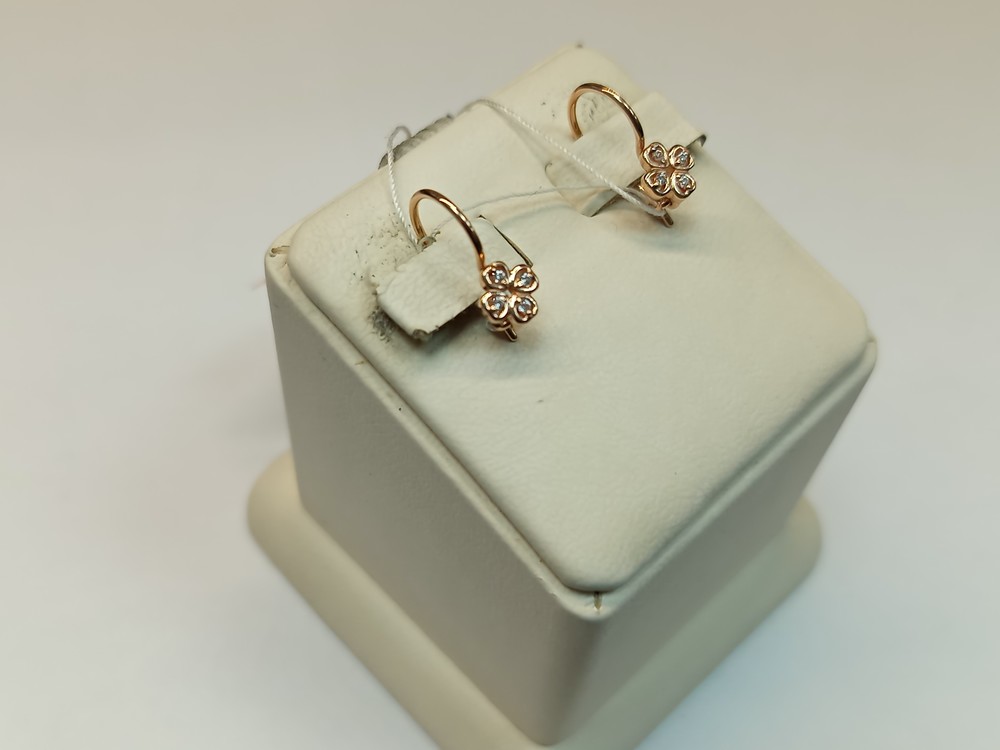 СКМИ585 СЕРЬГИ С КАМНЯМИ (Au 585)