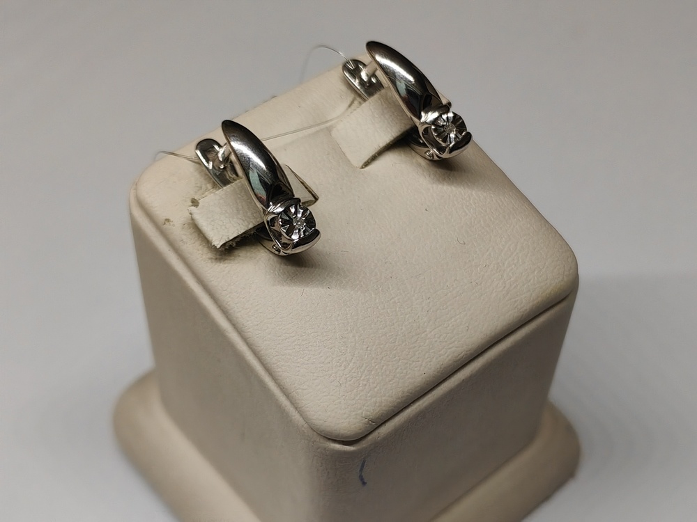 СЕРЬГИ БРИЛЛИАНТ (Ag 925)