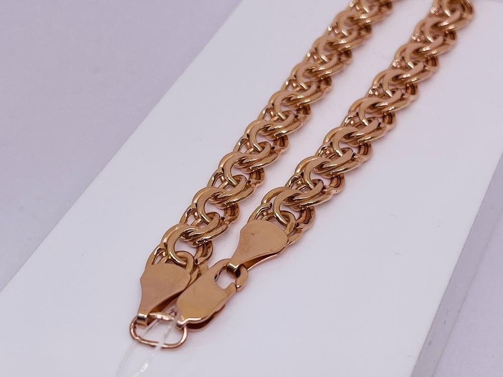 БРАСЛЕТ ПУСТОТЕЛЫЙ Бисмарк (Au 585)