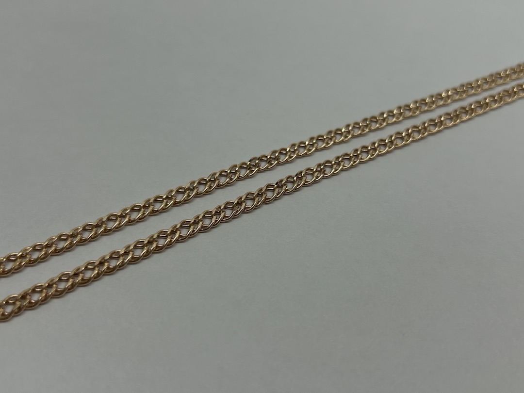 ЦЕПЬ ПУСТОТЕЛАЯ Ромб двойной (Au 585)