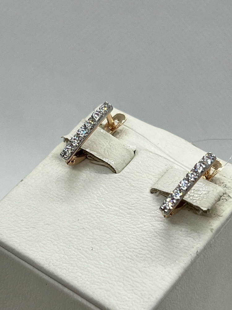 01-218688 СЕРЬГИ С КАМНЯМИ (Au 585)