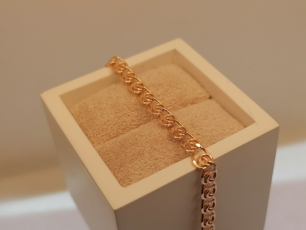 7060270П-16 БРАСЛЕТ ПУСТОТЕЛЫЙ Лав (Au 585)