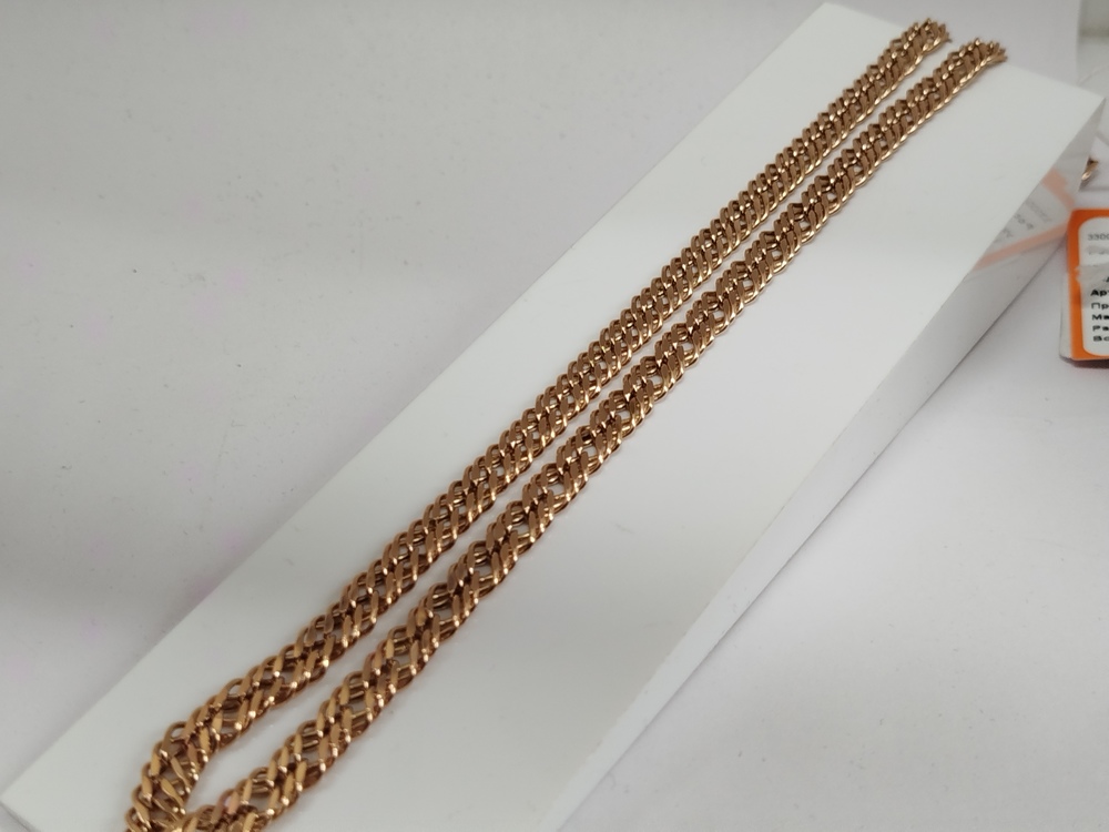 ЦЕПЬ ПУСТОТЕЛАЯ Ромб тройной (Au 585)