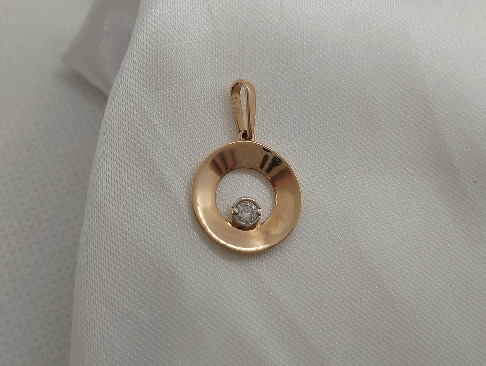 10116400 ПОДВЕСКА С КАМНЕМ (Au 585)