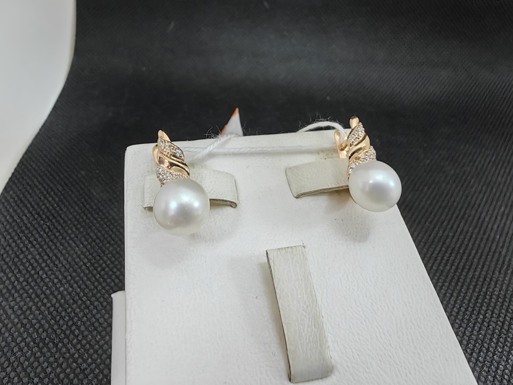 СКМИ585 СЕРЬГИ С КАМНЯМИ (Au 585)