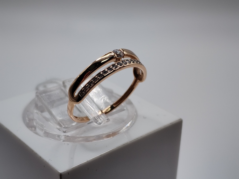 КОЛКМИ585 КОЛЬЦО С КАМНЯМИ (Au 585)
