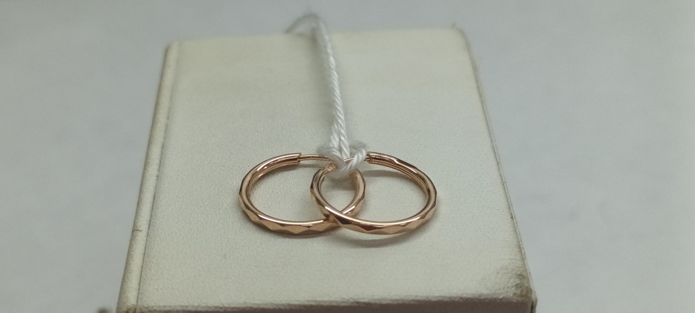 СКОН585 СЕРЬГИ КОНГО (Au 585)